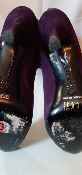 MISS SIXTY, Size 10, Purple Suede Boots - Picture 2 of 4